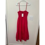 Tuckernuck o.p.t. Smocked Midi Dress Tiered Sundress Casual‎ Summer Pink Size S Photo 1