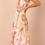 Petal and Pup Girl and the Sun Everleigh Leaf Print Midi Dress M Photo 2