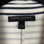 Banana Republic Navy Blue&White Pique Knit Striped Blazer Sz.L Photo 7