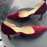 Pancaldi 1888 burgundy velvet pumps size 5 1/2‎ Pink Photo 4