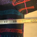 Vintage Hovland Swanson Abstract Print Shirt Dress | 80s 90s Artwear Purple Size M Photo 4