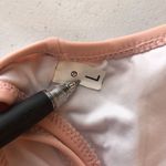 Bikini Top String Ties Removable Cups Cut Outs Light Pink L Size L Photo 2