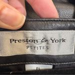 Vintage 90s Preston & York Black Lambs Leather Jacket Womens LP Fall Coat Preppy Size undefined Photo 2
