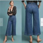 Anthropologie  Pilcro Wide Leg Crop Belted High Rise Jeans Photo 1