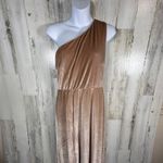 Baltic Born  Tatiana Velvet Maxi Dress L | Rose | One Shoulder | NWT Photo 3