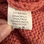 Oneon Pink Hand Knitted Balloon Sleeve Sweater Small‎ New Photo 11