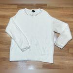 Loft White Sweater, Super Soft Long Sleeved, Tunic sides, Size Medium Photo 9