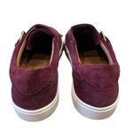 Frye Gemma Kiltie Wine Color Suede Loafers Size 7.5 Oxford Slip On Shoes Sneaker Photo 2