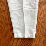 Loft  Paper Bag Waist Cotton Linen Ankle Straight Leg White Pants Women’s Size S Photo 6