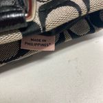 Coach F28504 F1405 Black & Tan Tote Signature Monogramed Canvas & Leather Bag Photo 10