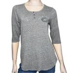 Junk Food Women’s Size L Heather Gray NY Jets Football 3/4 Sleeve T Photo 0