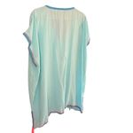 Surf Gypsy  Cover‎ Up Tunic Embroidered Swim Beach Resort Bohemian Teal Pink Med Photo 1