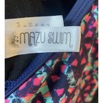 Mazu Swim Swimwear Dress‎ One Piece Pink Multicolor Size 24 W Adjustable Straps Blue Photo 3