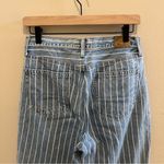 American Eagle  Outfitters Mom Jean Railroad Striped High Rise Ankle Cotton 4 Photo 4