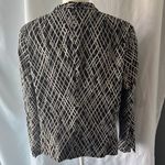 Covington  Black and White Geometric Blazer Photo 4