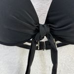 Adore Me Adore Me Black Halter Bikini Top Tie Front Swimsuit Women's 30A READ Photo 1