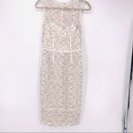 Jill Stuart Jill Love Glow Sheath Dress White Black Lace Illusion Neckline Sz 2 Photo 2