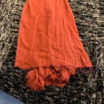 Free People orange rust mini dress small Photo 2