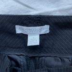 New York And Company Stretch Black Pinstriped Trousers Photo 5