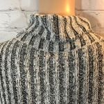 Gray Ribbed Turtleneck Knit Sleeveless Sweater Dress OSFM Size undefined Photo 10