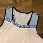 Court Haley tennis tank top size L white with‎ blue trim Size L Photo 1