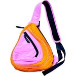 Free People NWT  Cold Shoulder Sling Bag Vibrant Pink & Orange Crossbody Sold Out Photo 2