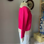 VINTAGE 1970s collared magenta sweater Photo 2