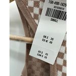 Abercrombie & Fitch Abecrombie & Fitch Top Women S NWT Brown White Checkered High Neck Racerback Photo 6