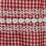 Henry Lee Dress Womens 6 Red White Gingham Plaid Sheath Preppy Picnic Casual Photo 4