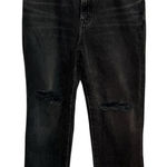 Madewell Women's Baggy Straight Jeans Black Size 27 Distressed Denim Photo 0