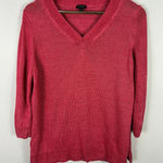 Talbots Sweater Womens S Pink V Neck Knit Pullover Classic Workwear Photo 0