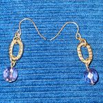 Kohls Blue Gem Earrings Photo 0