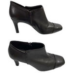 Antonio Melani ‎ Womens Ankle Bootie Heeled Soft Leather Dark Brown Size 6.5 US Photo 0