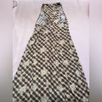 Urban Outfitters  Brown Checkered Floral Maxi Dress Photo 5