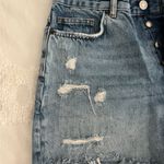 ZARA  Women's Distressed Blue Jean Shorts Photo 1