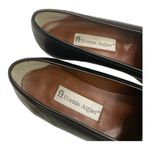 Etienne Aigner Black Leather Loafers with Silver Buckle Detail Women’s Size 8N Photo 5