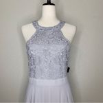 Lulus Lulu’s Picture Perfect Light Grey Lace Maxi Dress Photo 3