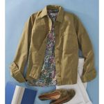 J.Jill  S Small Painter Chore Jacket Light Olive Oil Green Essential Fatigue Photo 2