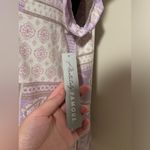 Absolutely Famous NWT  Purple and White Square Paisley patterned blouse size XL Photo 4