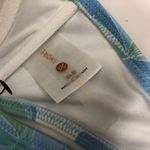 Shade & Shore Bikini Top Underwire Molded Cups Floral Blue Green 34B Photo 2