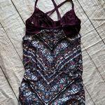 Athleta Wild Bloom MARRAKESH Side Scrunch Swimsuit Tankini Top US 36 B/C Photo 7