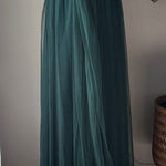 Birdy Grey Christina Convertible Dress Emerald Tulle Bridesmaid Formal Photo 0
