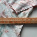 VTG Cabrais Tropical Floral Button Up Shirt Women S Pink Teal Short Sleeve Size M Photo 6