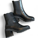 The Kooples Black Leather Chelsea Lug Ankle Boots NWT Photo 0