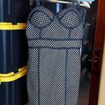 Haute Monde NWT Black Gold Fishnet Sleeveless Short Dress Size Small / Medium Photo 0