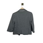 EXPRESS NWT Women’s Striped Stretch Cotton Blazer in Grey/White Size M Photo 5