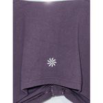 Athleta NEW  Cinch Longline Sports Bra Purple Ruched V-Neck Cutout Bra Size XS Photo 3