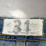 We The Free  People Jeans Womens 31 Maggie Straight Mid Rise Crop Distressed Photo 2