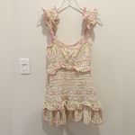 Saylor  Lantana Dress size Small Pink‎ and Green Gingham Ruffle Mini Photo 5