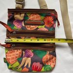 Lily bloom Canvas Crossbody Purse Bag Colorful Tropical Pineapple Photo 1
